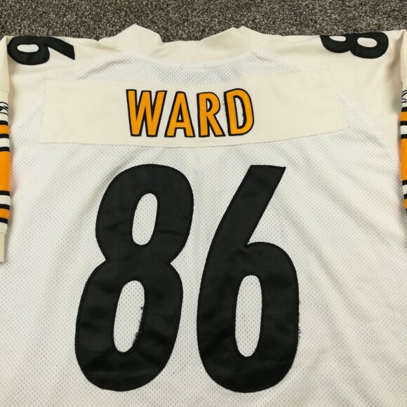 Vintage Hines Ward Pittsburgh Steelers Jersey Reebok White Sewn Mens 60 *Flaw - Picture 7 of 13